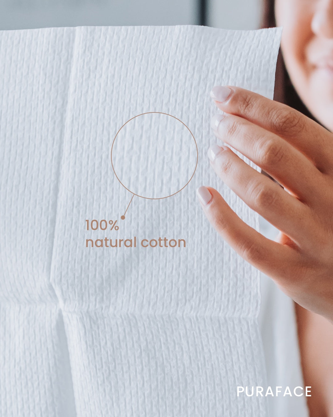 Puraface - 100% Cotton Disposable Face Towels